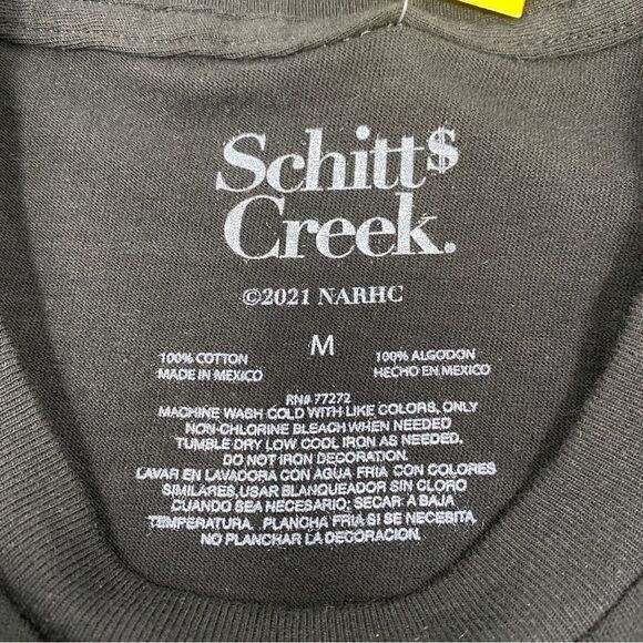 Schitt’s Creek - Mens Black Tee NEW - Picture 5 of 8
